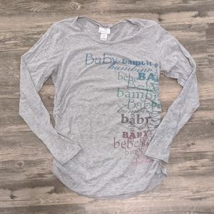 Long sleeve maternity shirt